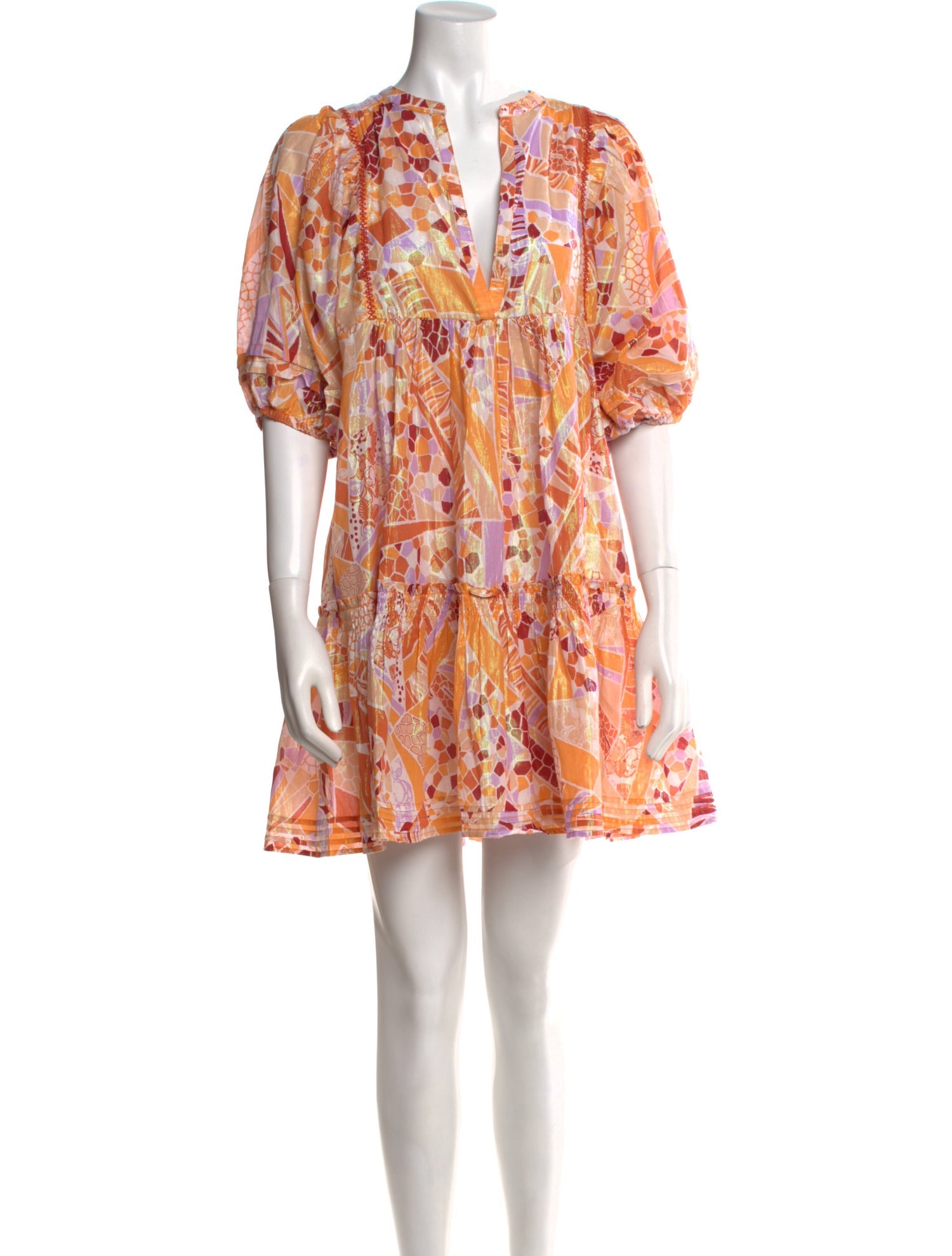 Poupette St Barth Floral Print Mini Dress w/ Tags