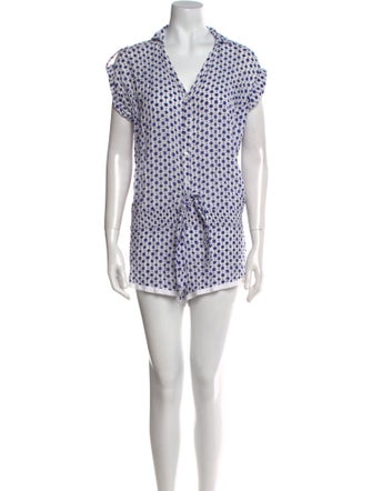 Poupette St Barth Polka Dot Print Romper