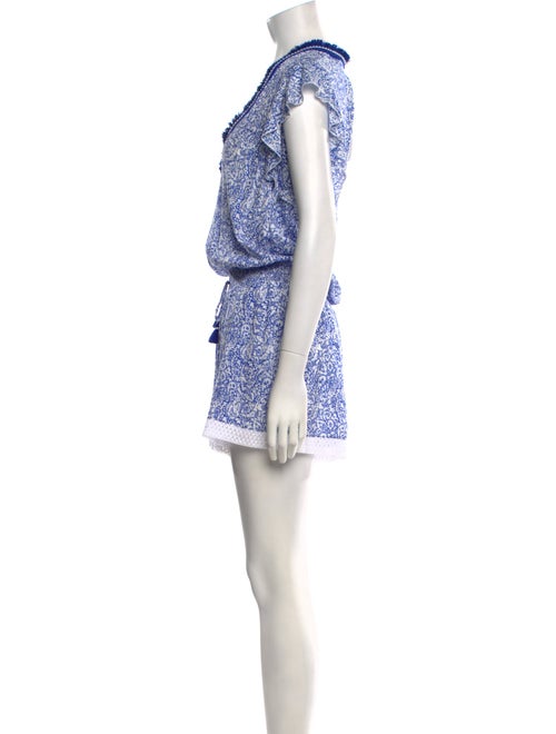 Poupette St Barth Printed V-Neck Romper