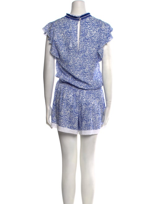 Poupette St Barth Printed V-Neck Romper