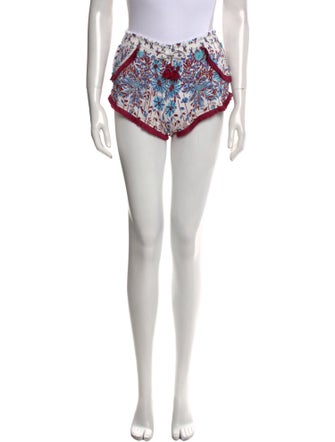 Poupette St Barth Printed Mini Shorts