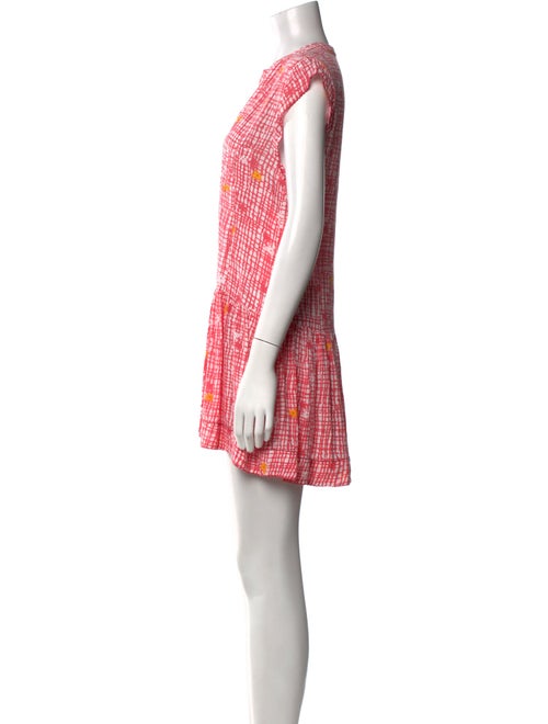 Poupette St Barth Plaid Print Mini Dress