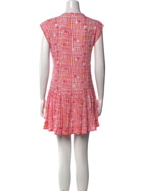 Poupette St Barth Plaid Print Mini Dress