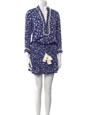 Poupette St Barth Floral Print Knee-Length Dress