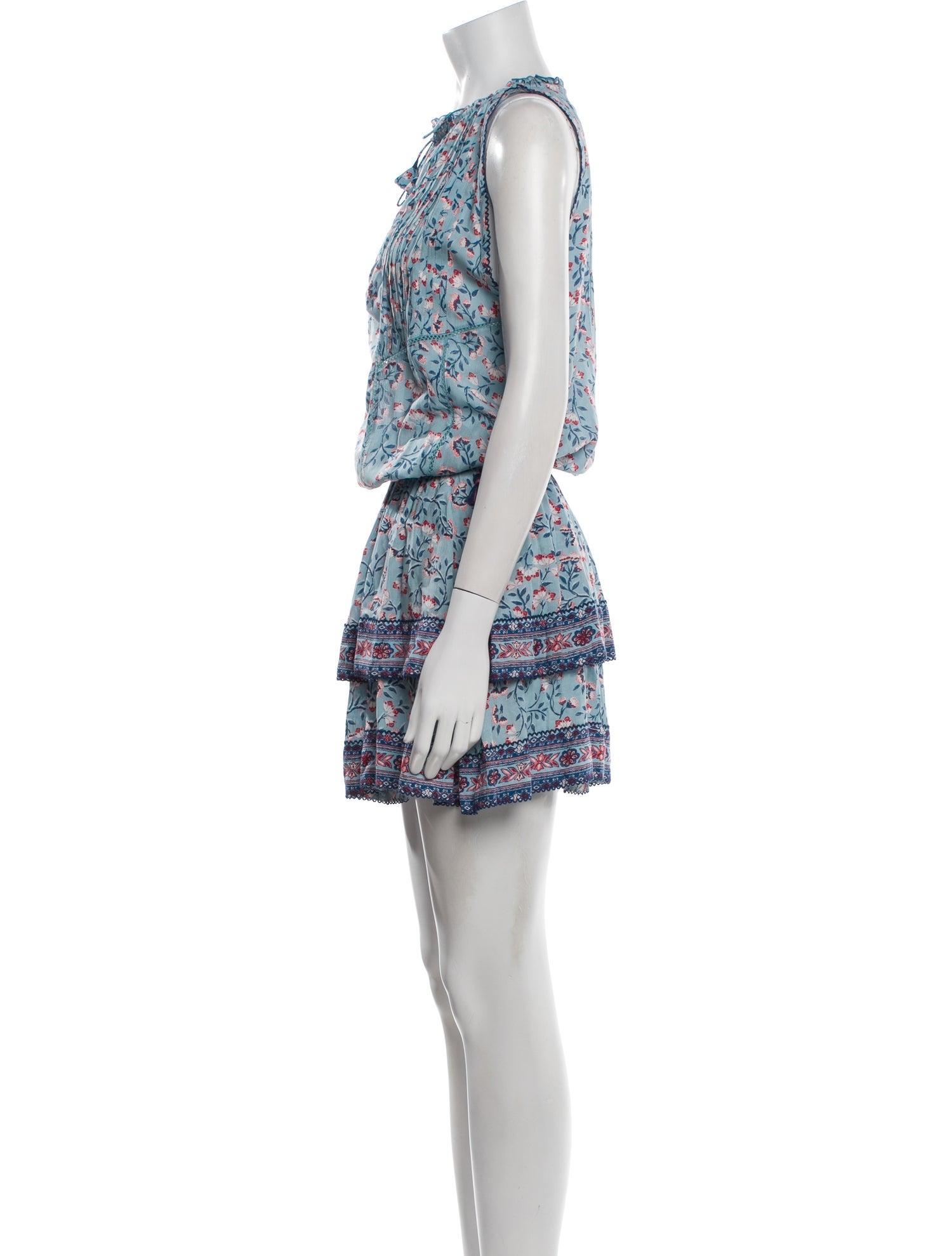 Poupette St Barth Floral Print Knee-Length Dress