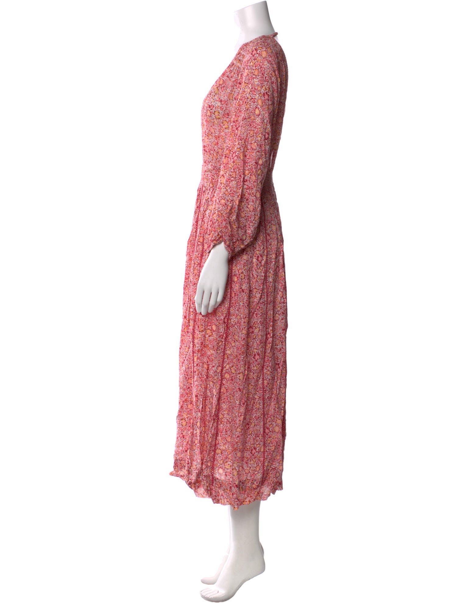 Poupette St Barth Paisley Print Midi Length Dress