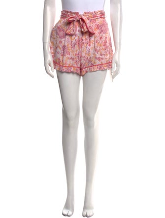 Poupette St Barth Printed Mini Shorts