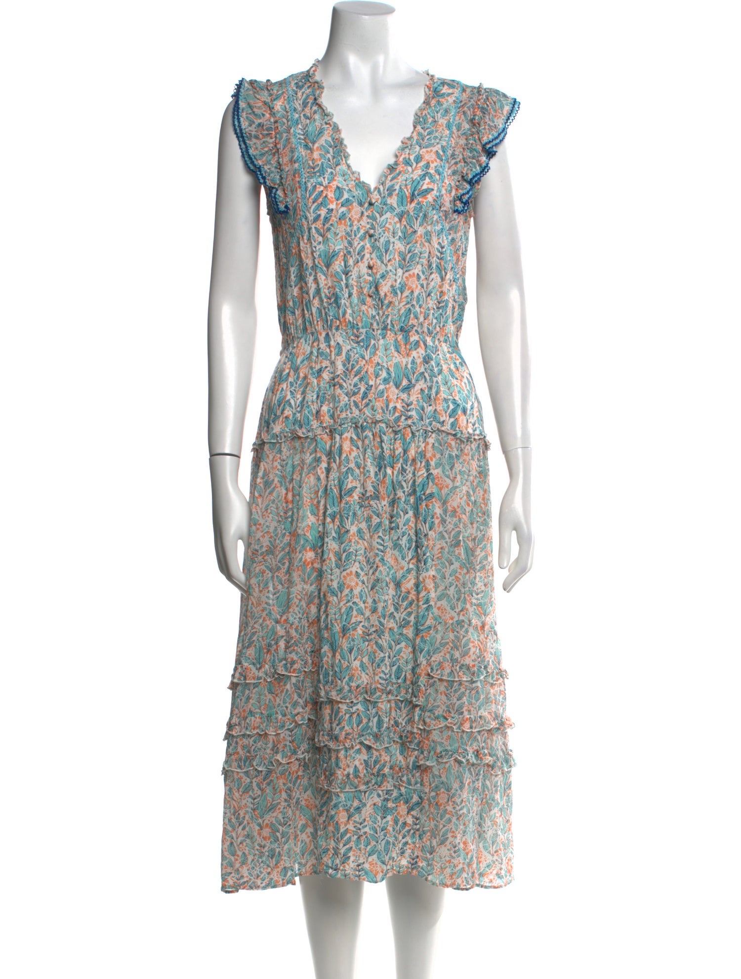 Poupette St Barth Floral Print Long Dress