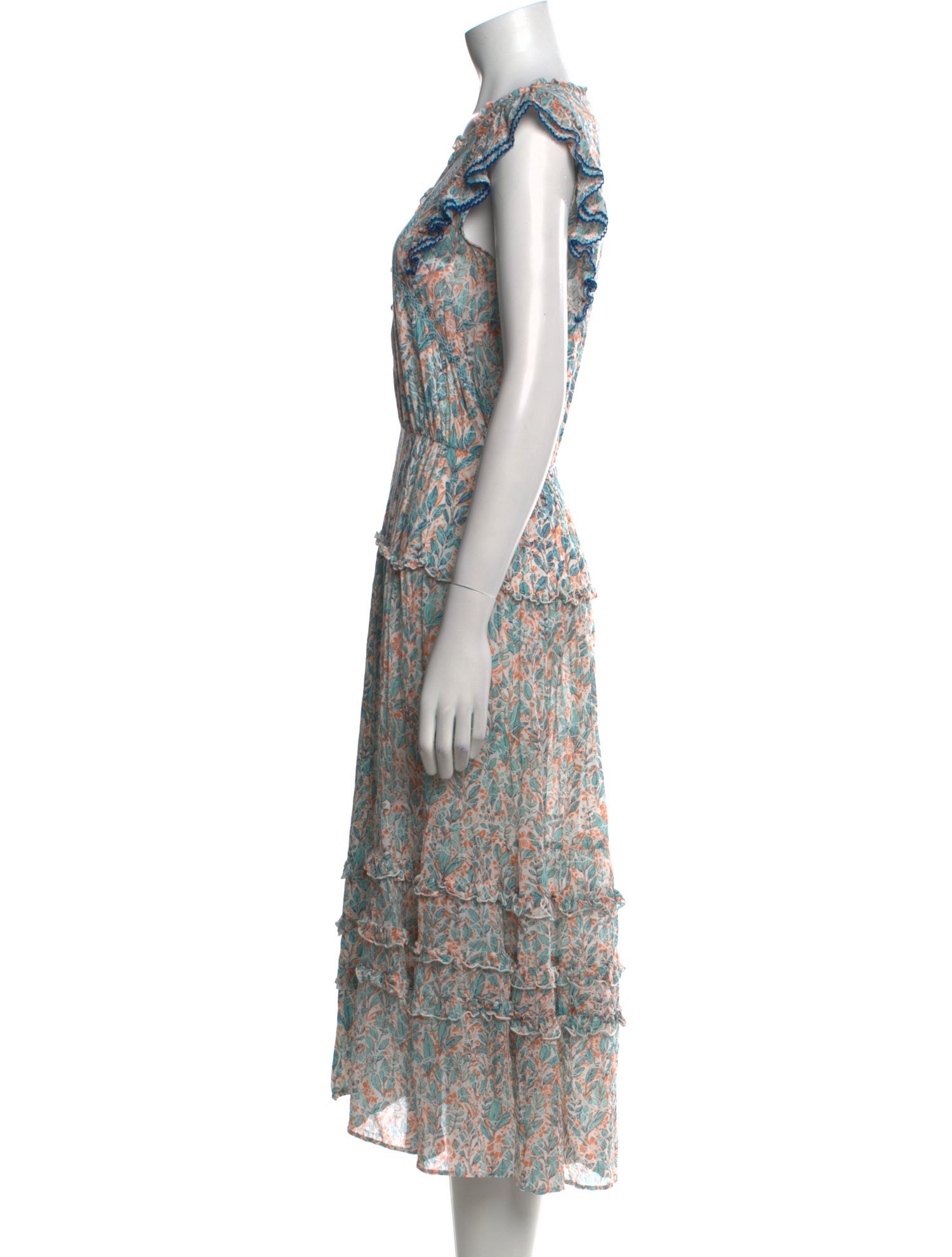 Poupette St Barth Floral Print Long Dress