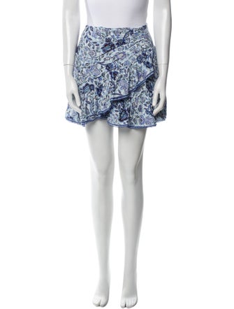 Poupette St Barth Floral Print Mini Skirt