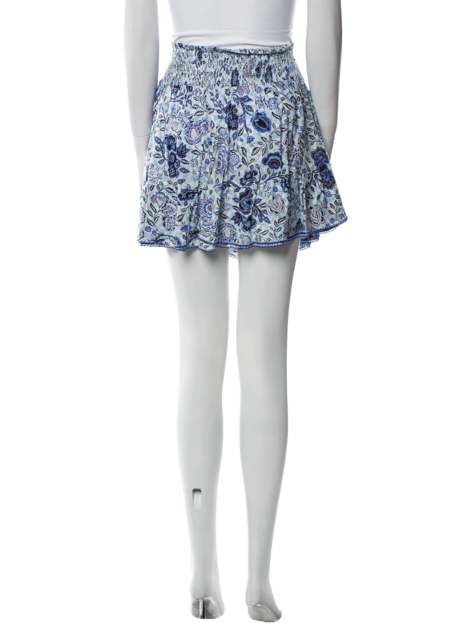 Poupette St Barth Floral Print Mini Skirt