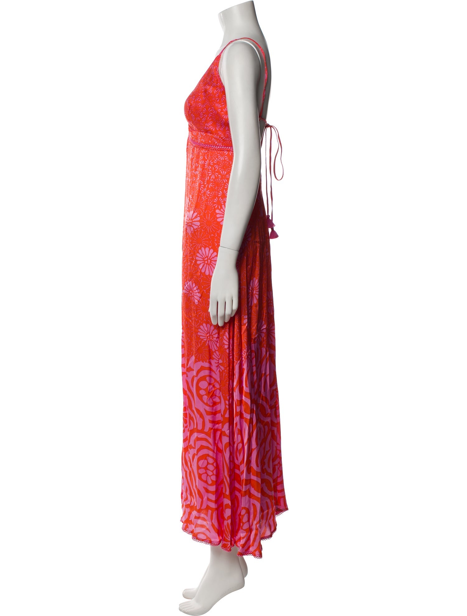 Poupette St Barth Printed Long Dress w/ Tags