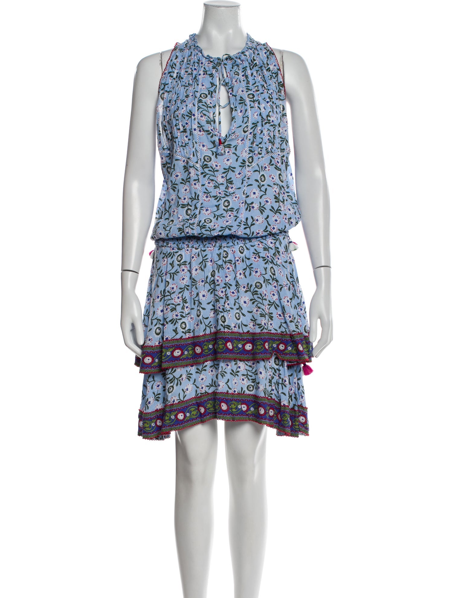 Poupette St Barth Printed Knee-Length Dress