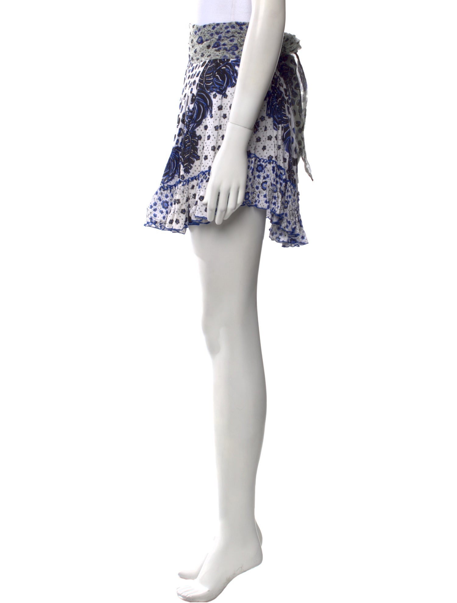 Poupette St Barth Silk Mini Skirt