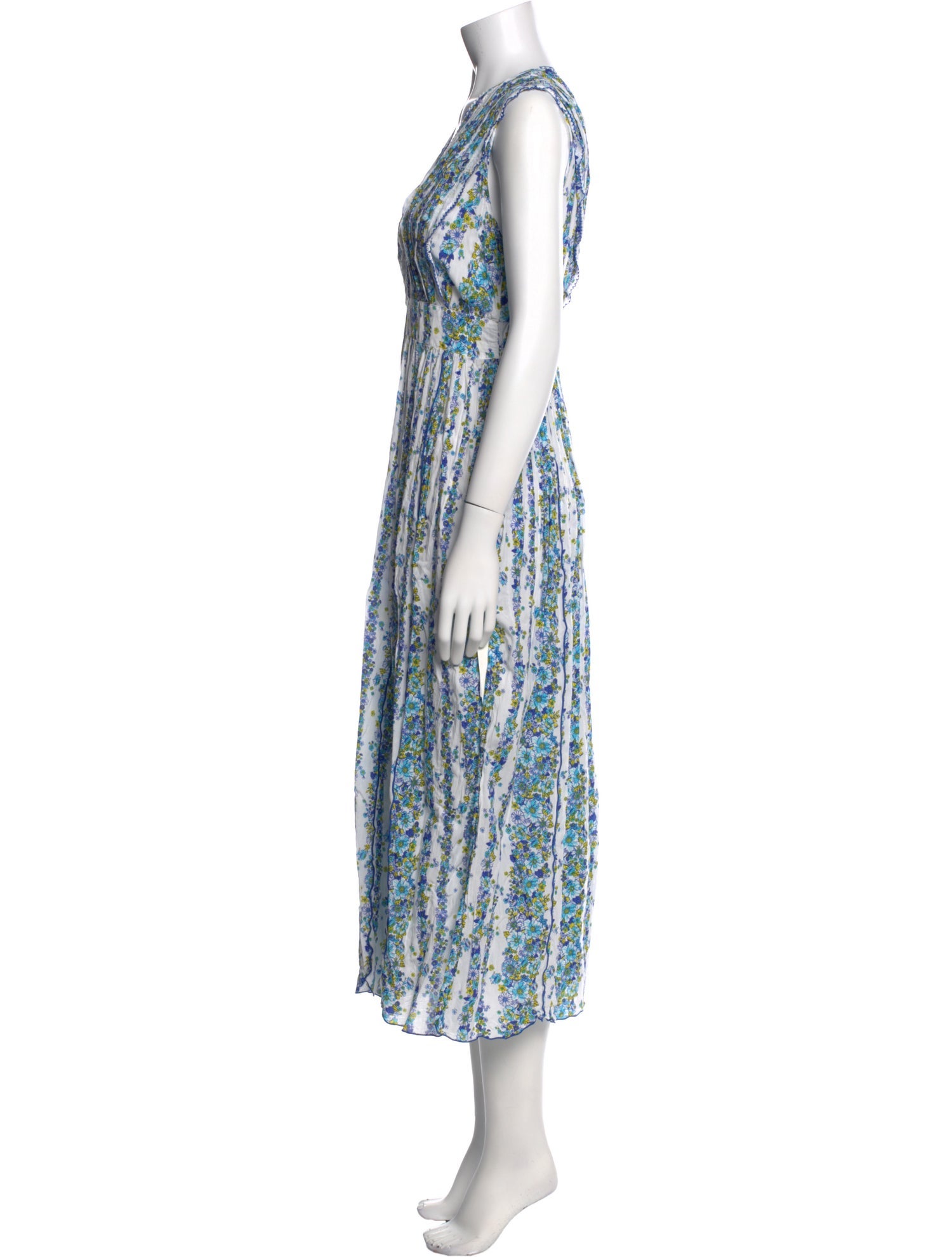 Poupette St Barth Printed Long Dress