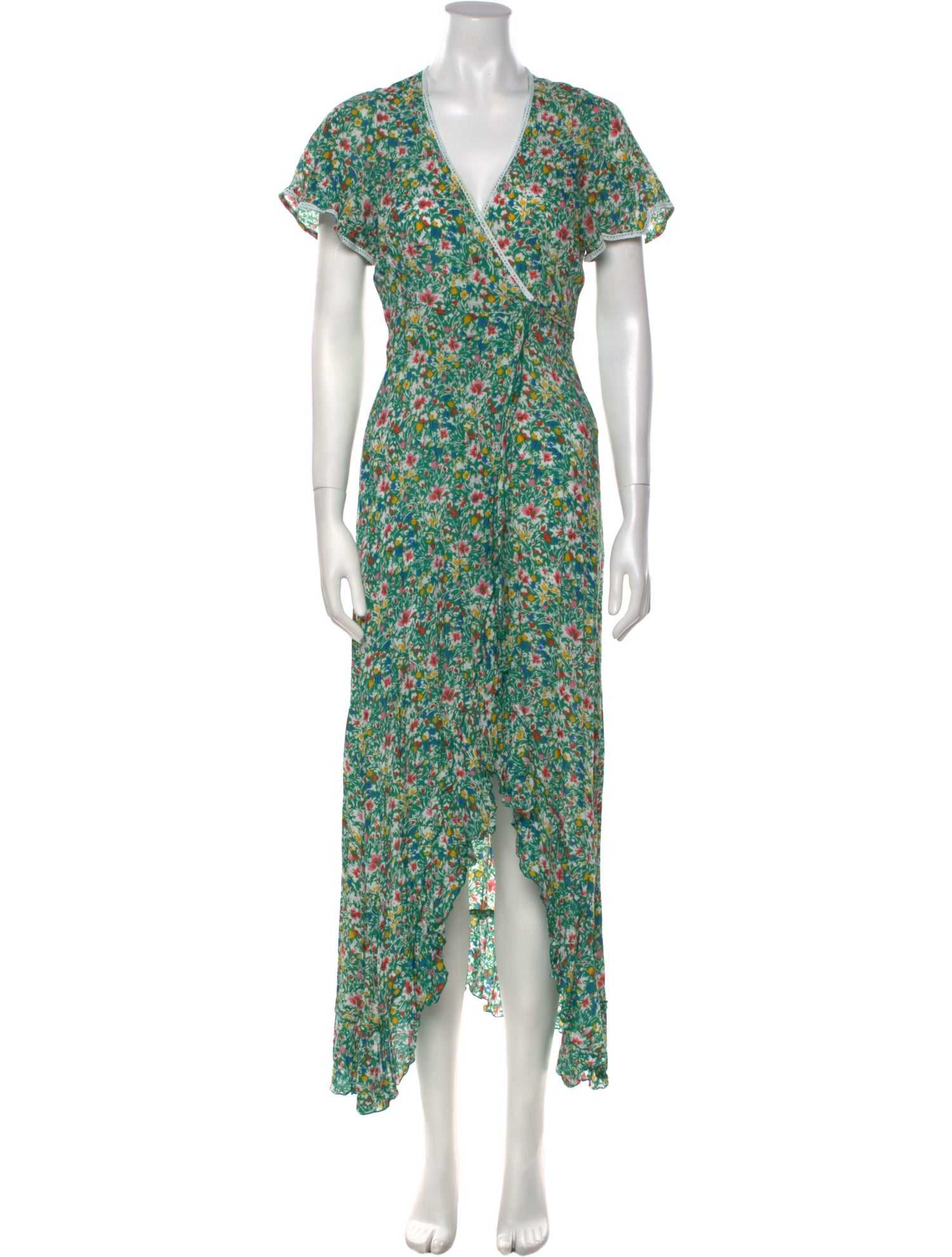 Poupette St Barth Floral Print Long Dress