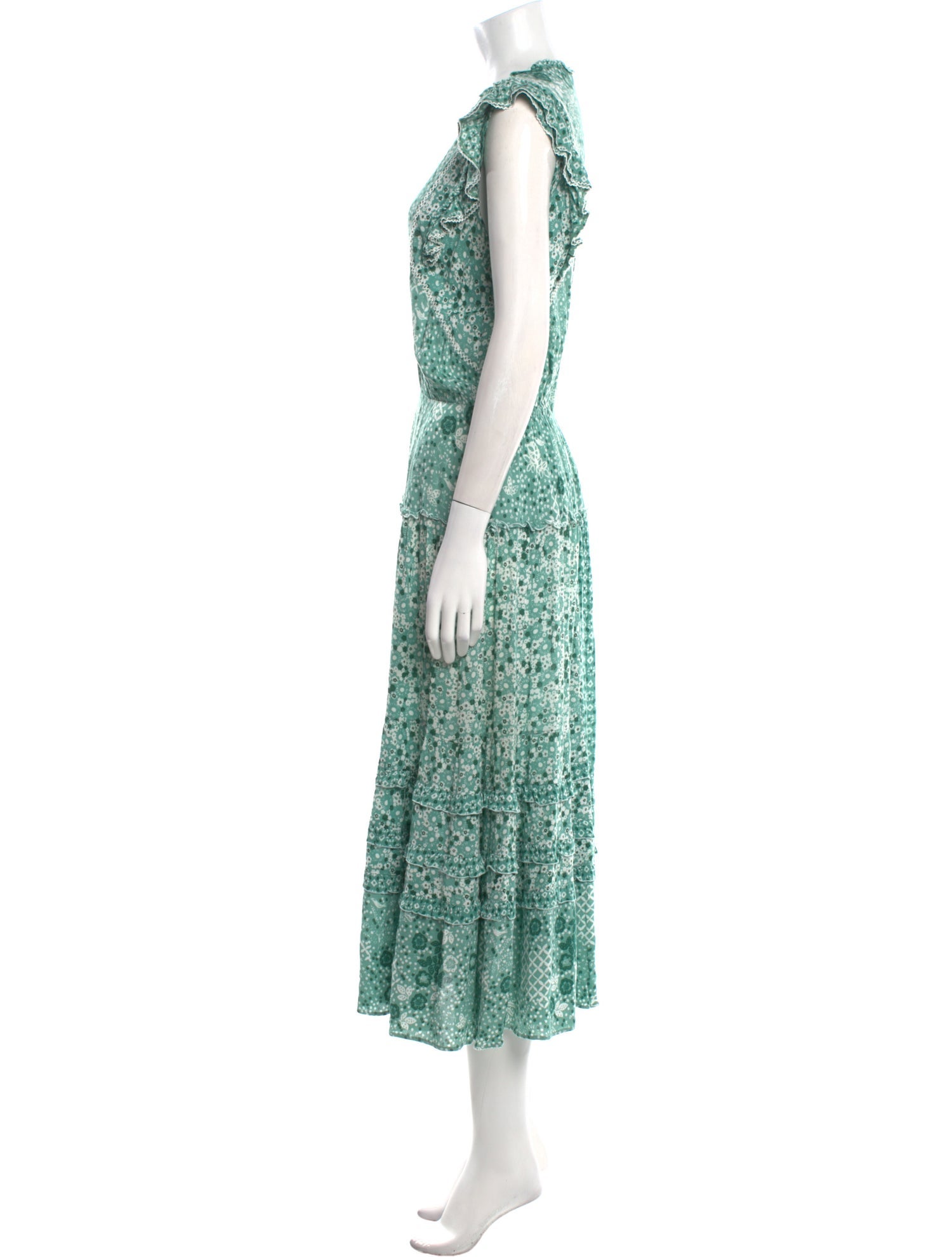 Poupette St Barth Printed Long Dress