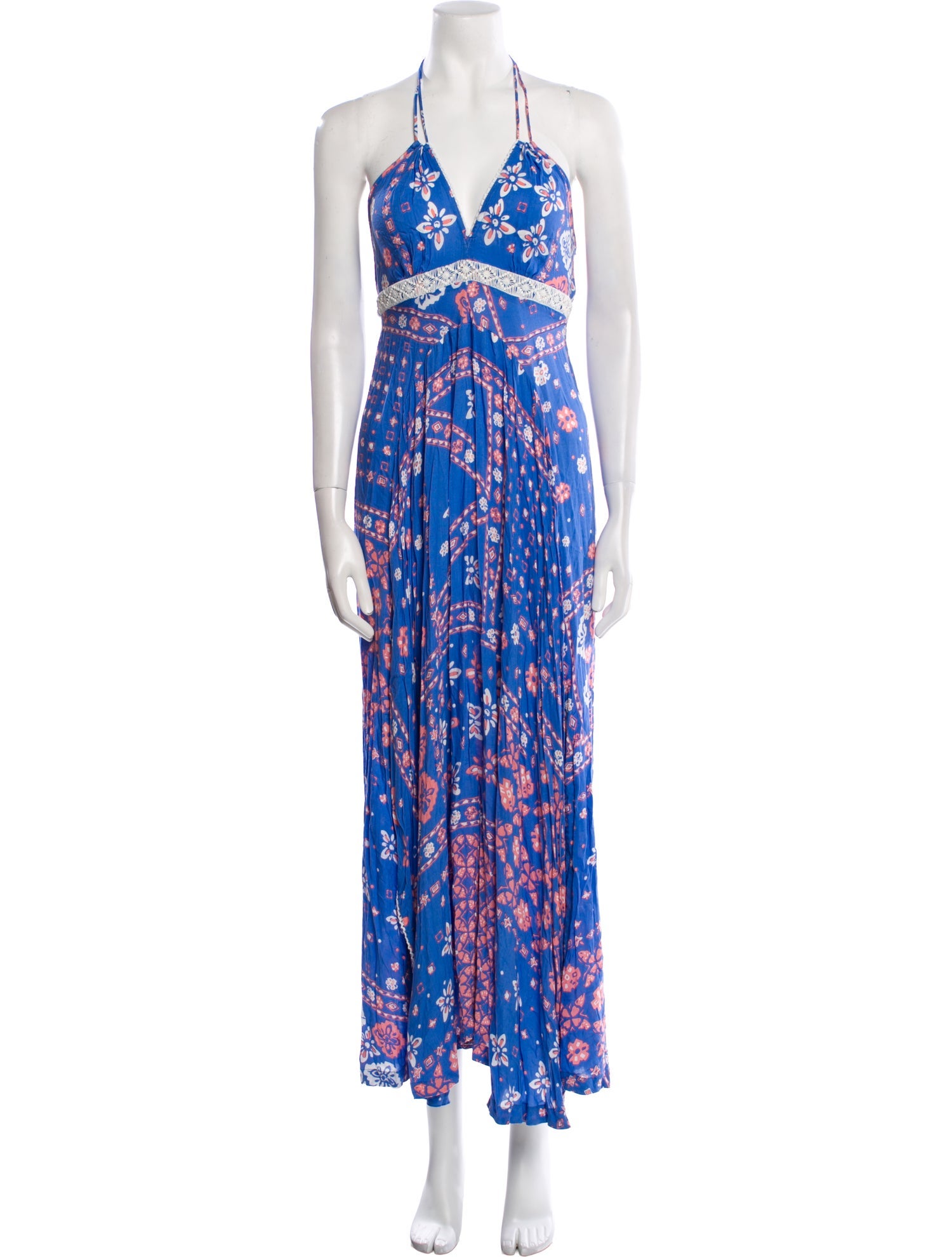 Poupette St Barth Printed Long Dress