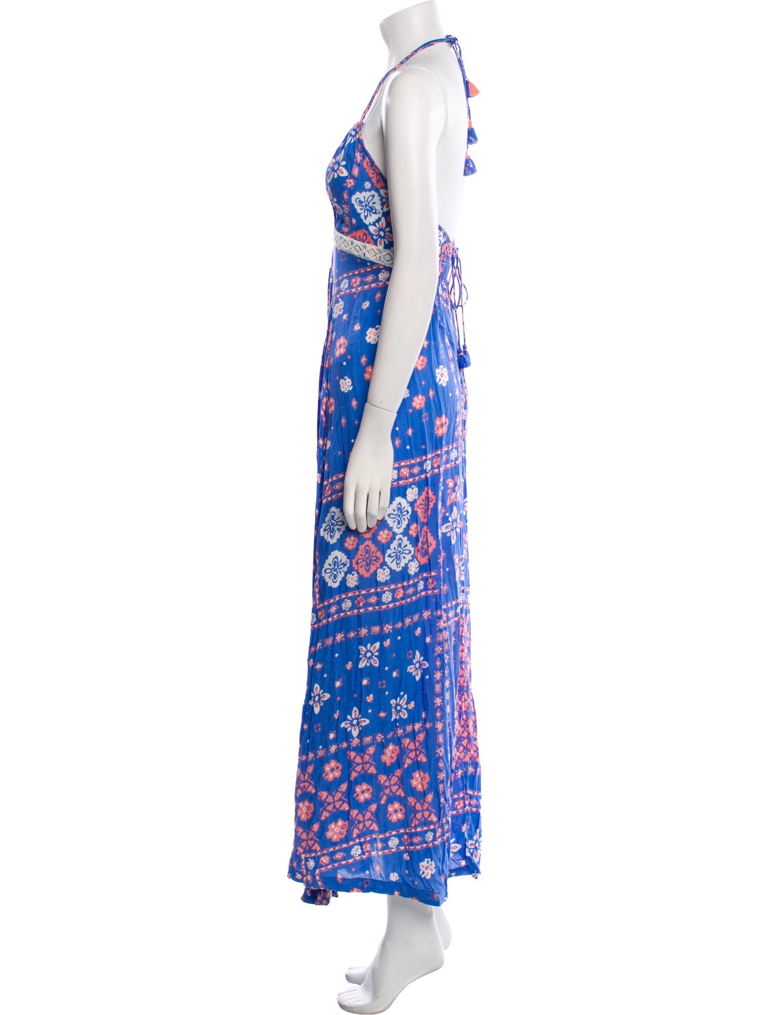 Poupette St Barth Printed Long Dress