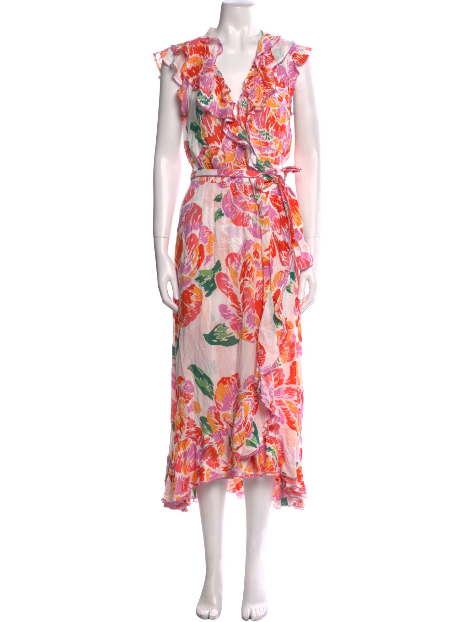 Poupette St Barth Floral Print Long Dress