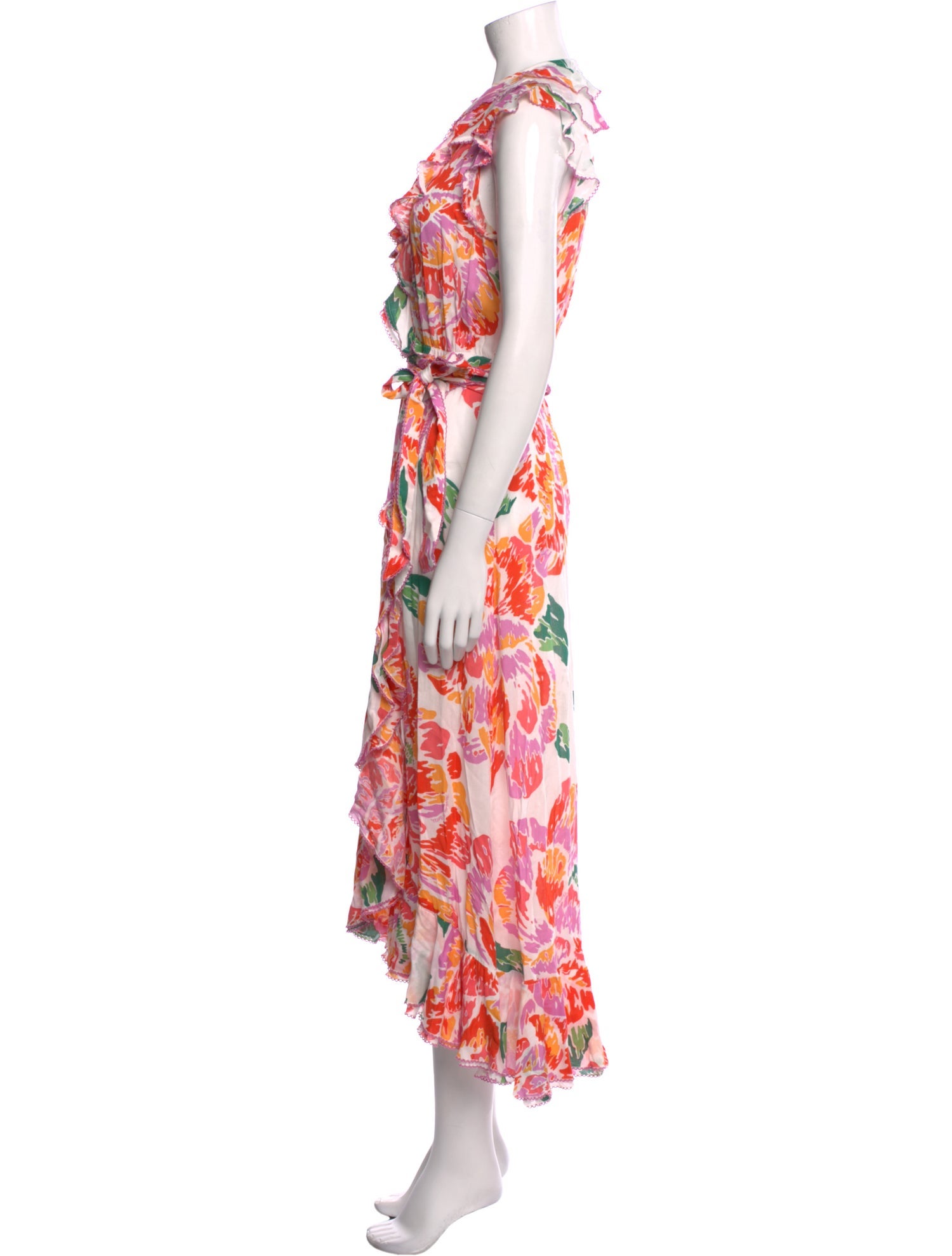 Poupette St Barth Floral Print Long Dress