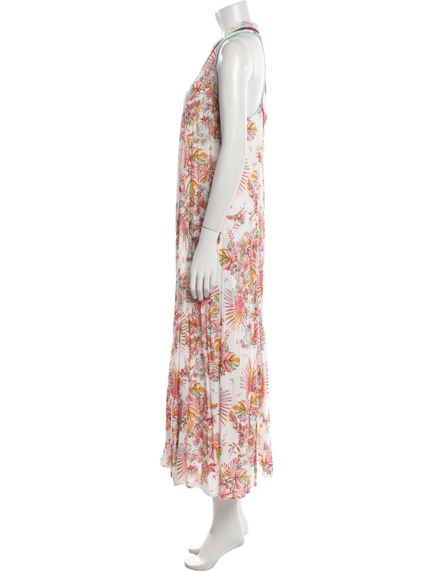 Poupette St Barth Floral Print Long Dress