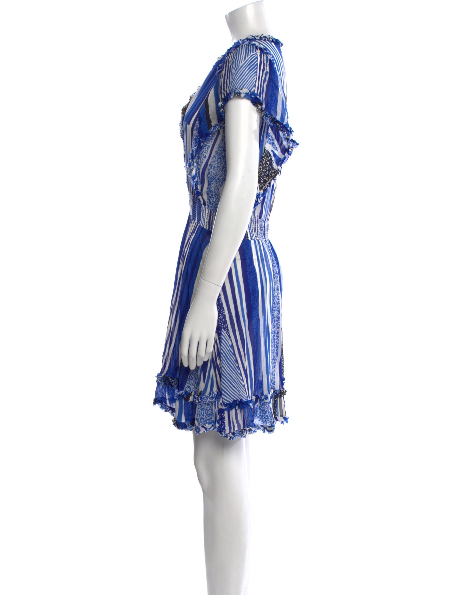 Poupette St Barth Striped Mini Dress