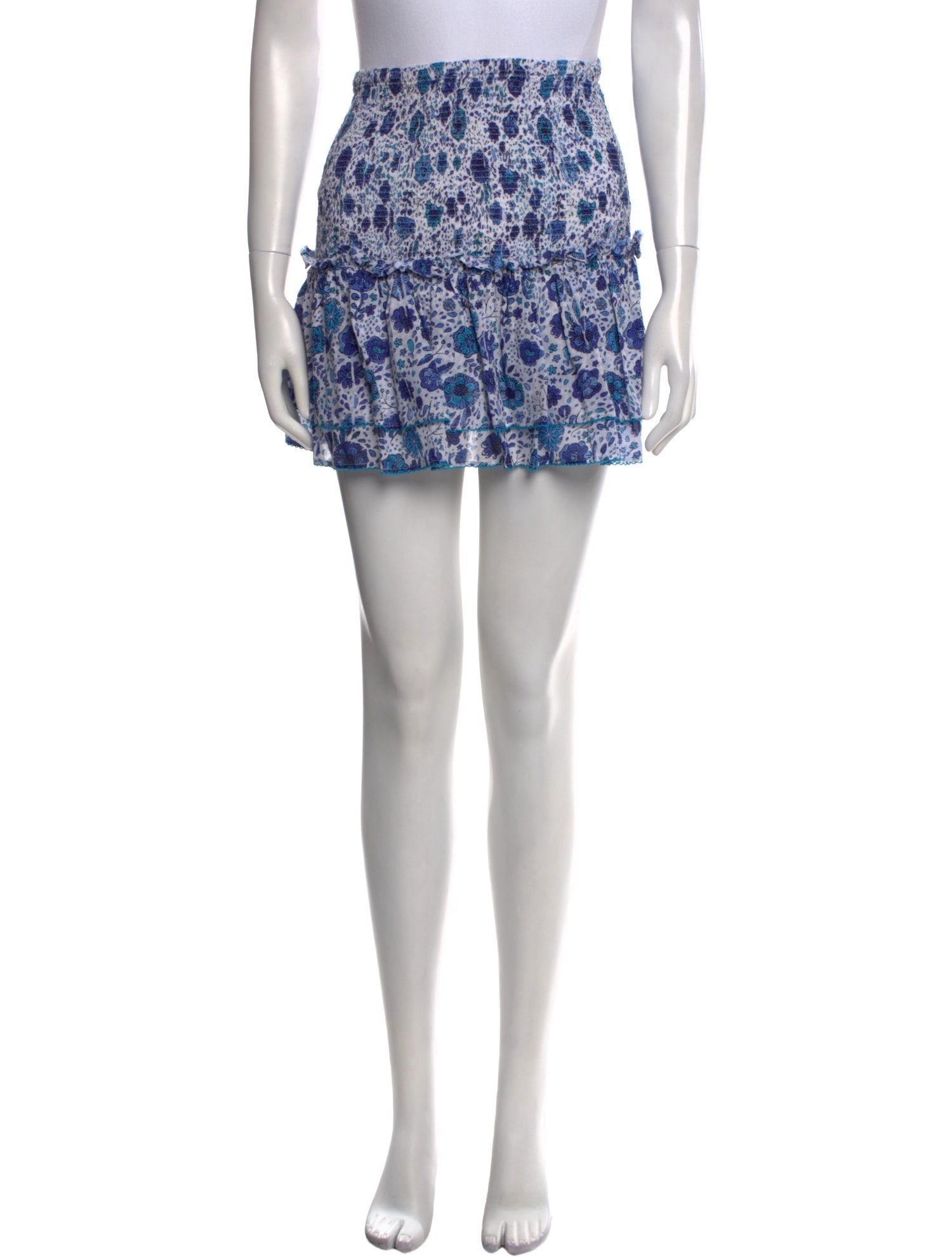Poupette St Barth Floral Print Mini Skirt