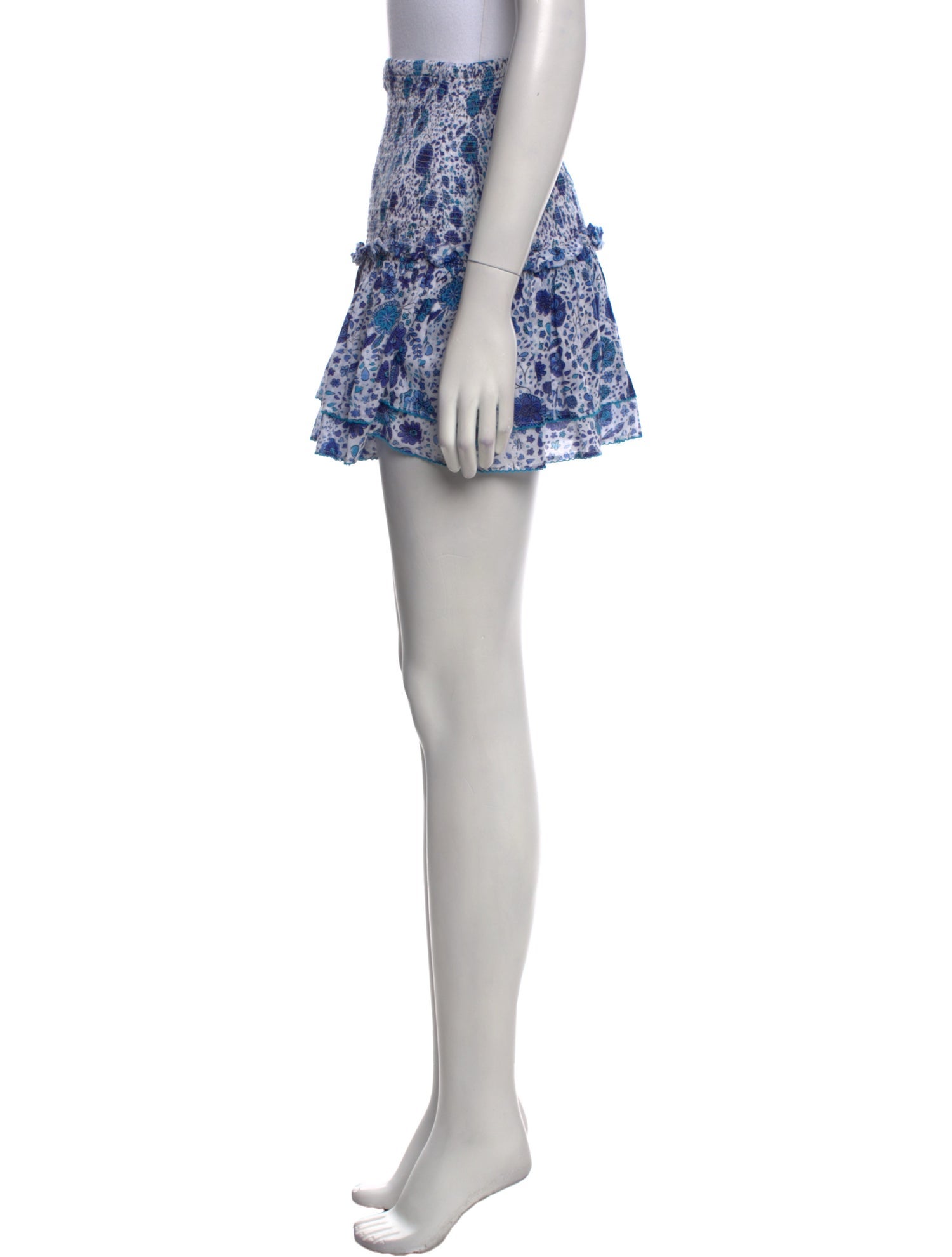 Poupette St Barth Floral Print Mini Skirt