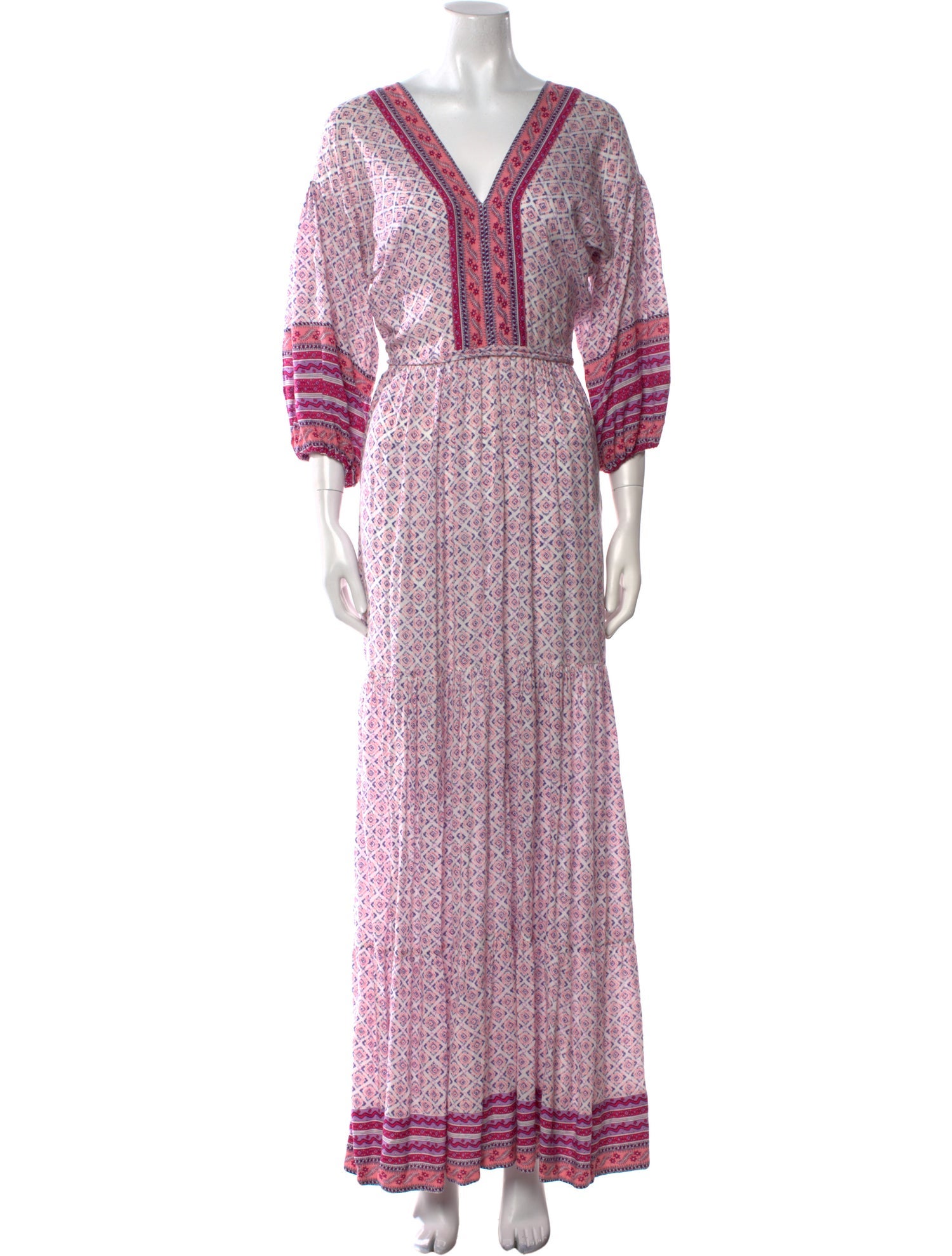 Poupette St Barth Paisley Print Long Dress