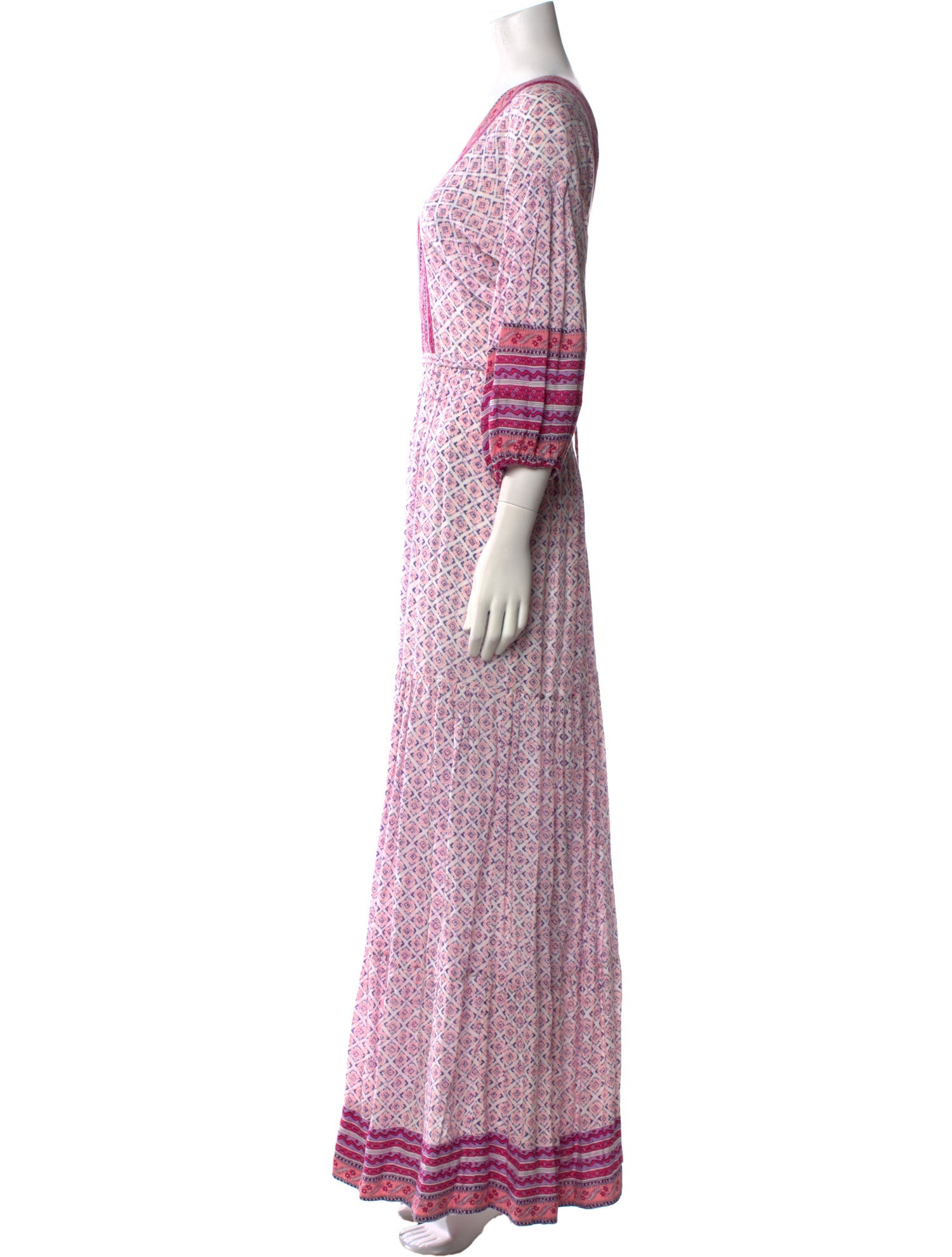 Poupette St Barth Paisley Print Long Dress