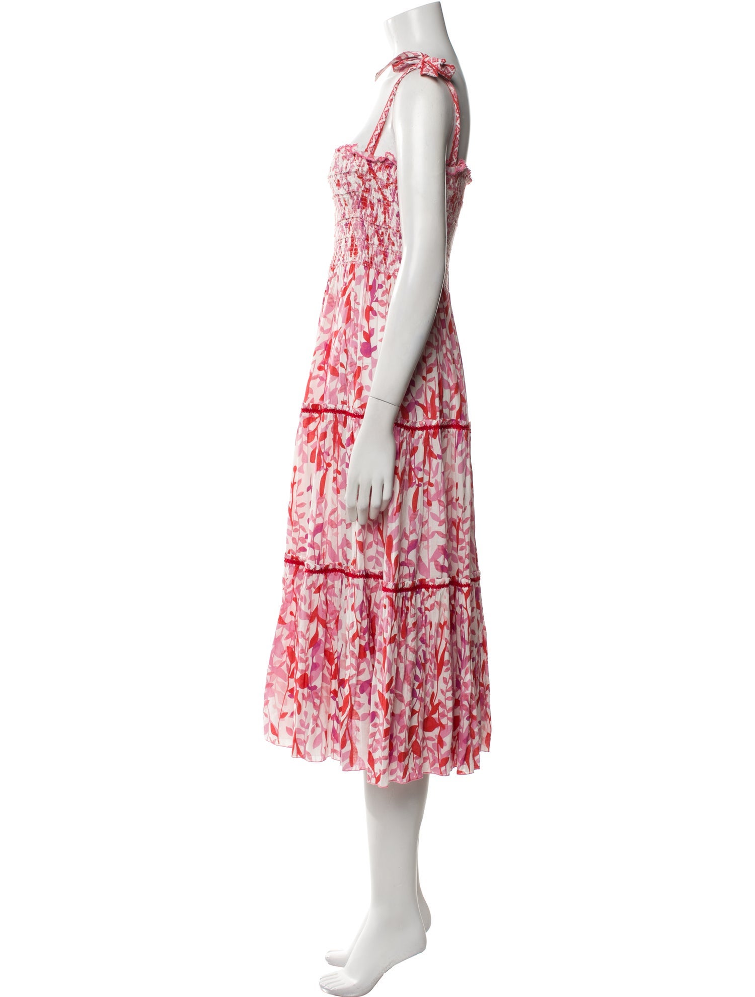 Poupette St Barth Printed Midi Length Dress