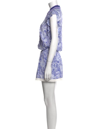 Poupette St Barth Printed V-Neck Romper