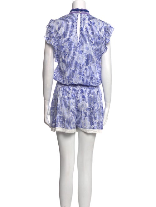 Poupette St Barth Printed V-Neck Romper