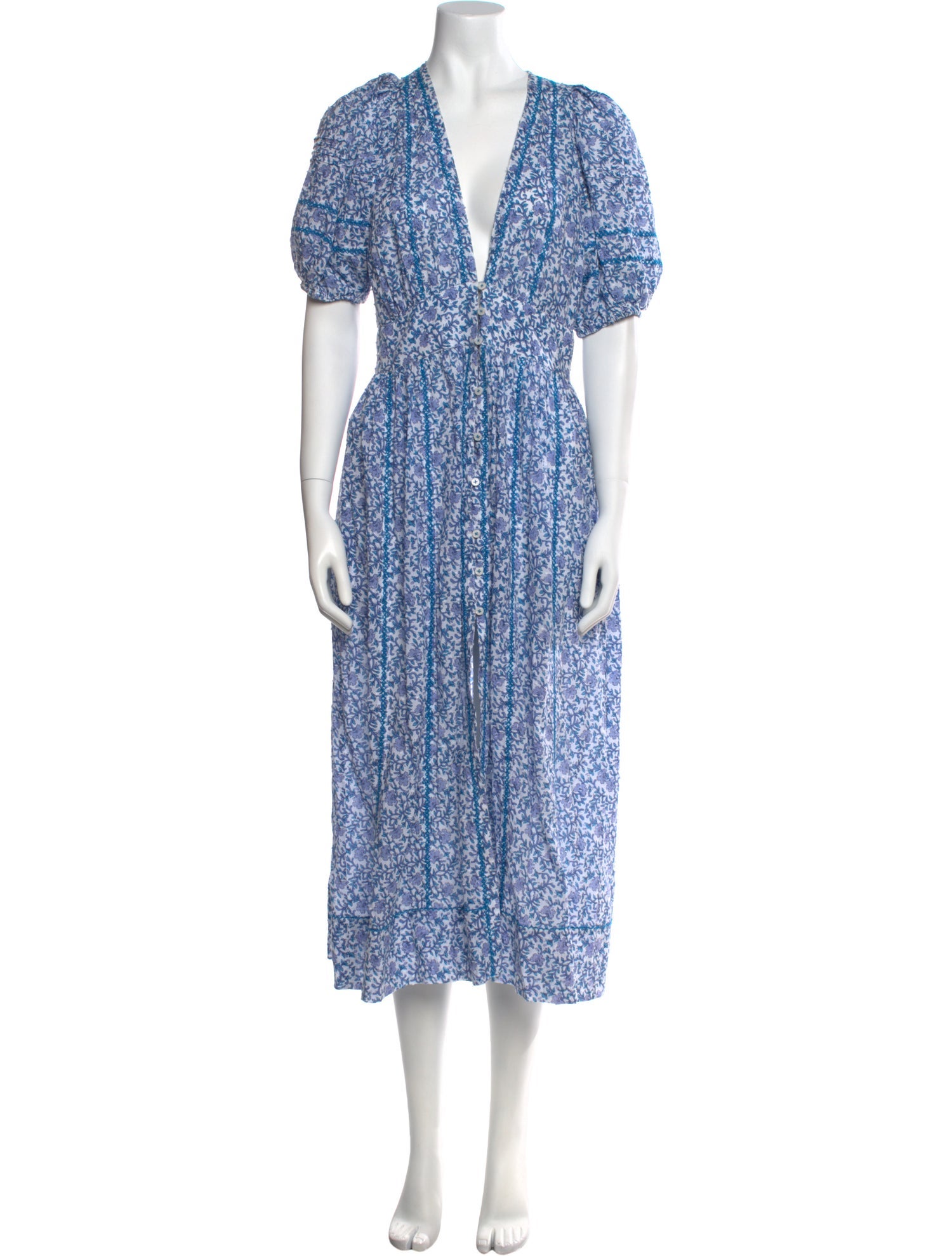 Poupette St Barth Floral Print Long Dress