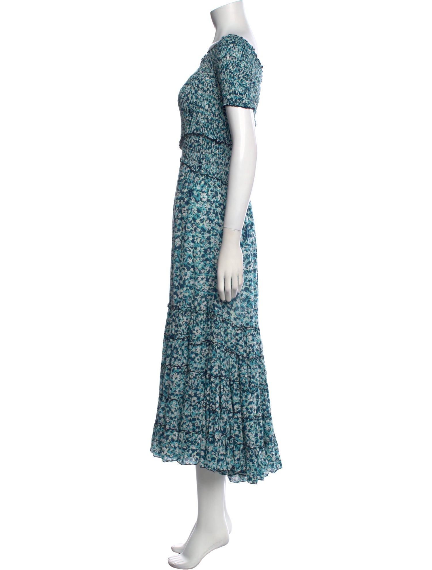 Poupette St Barth Floral Print Long Dress