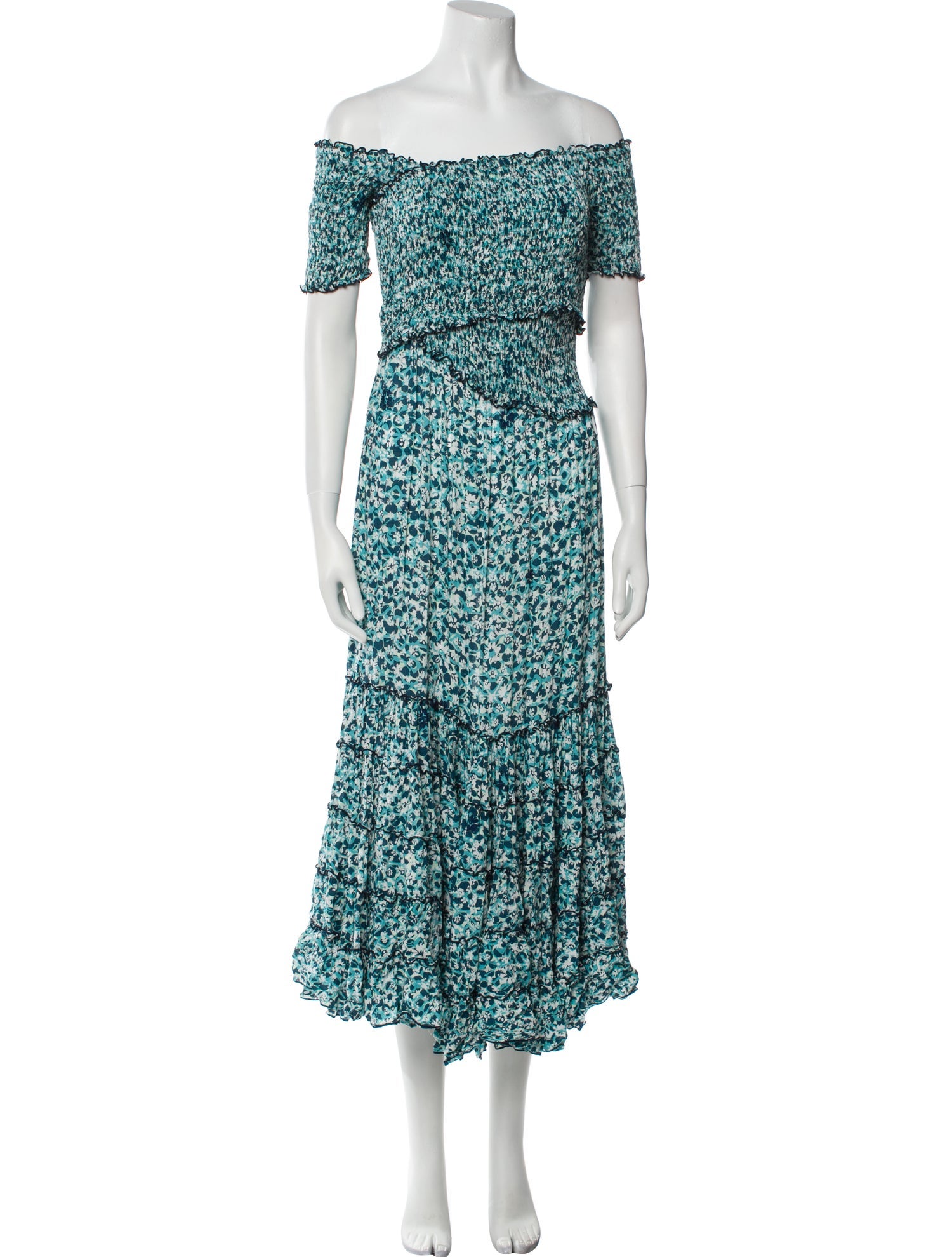 Poupette St Barth Floral Print Long Dress