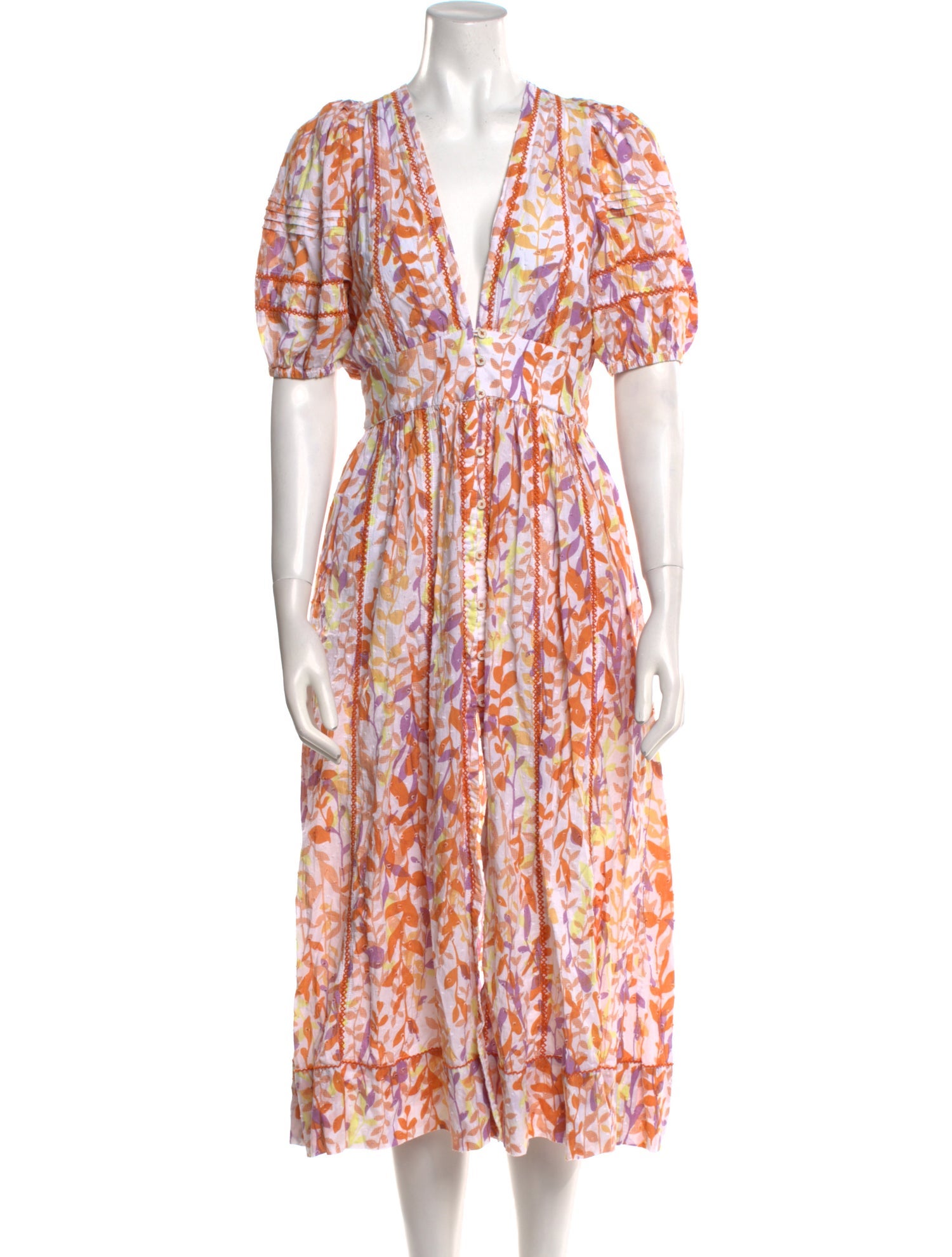 Poupette St Barth Printed Long Dress