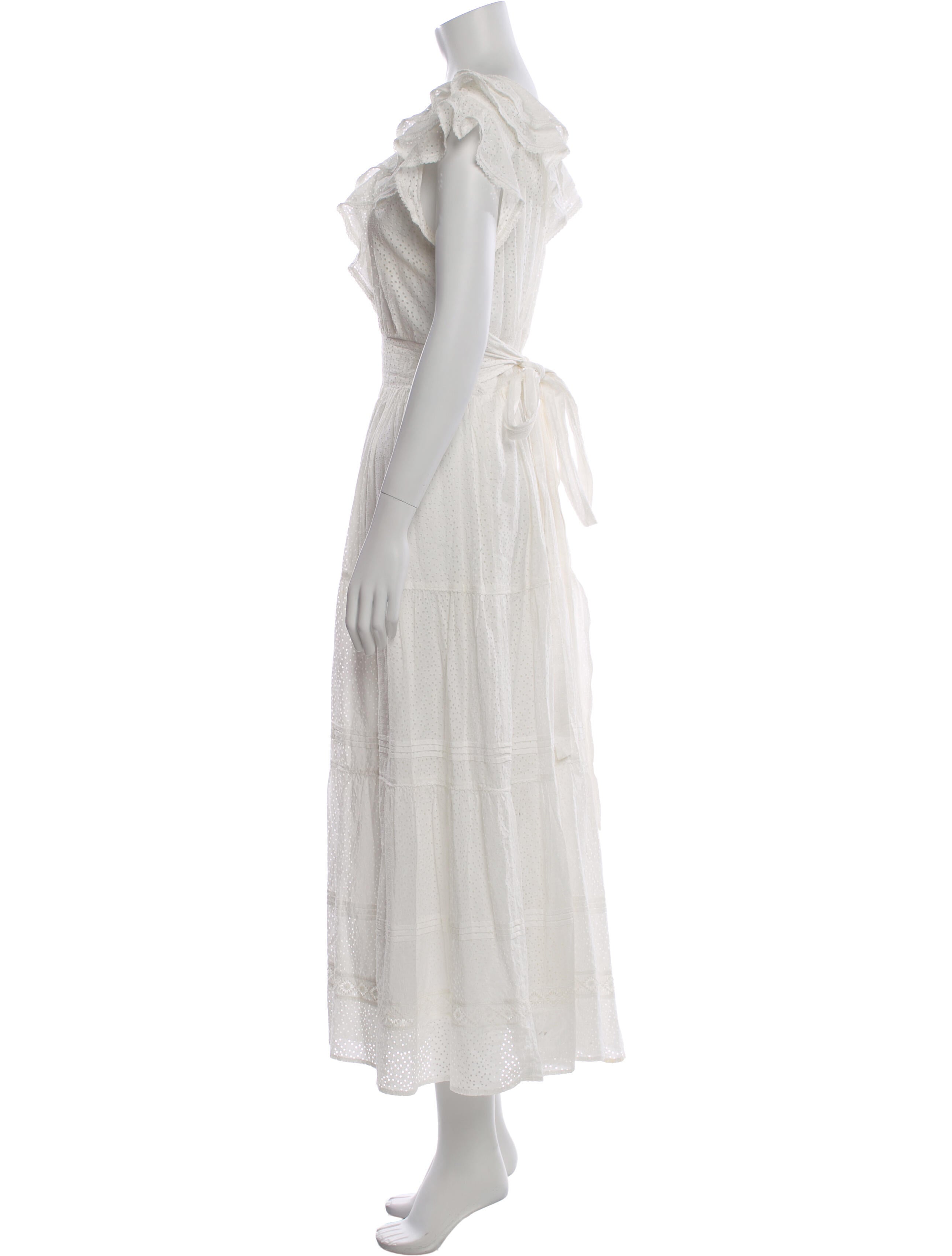 Poupette St Barth V-Neck Long Dress