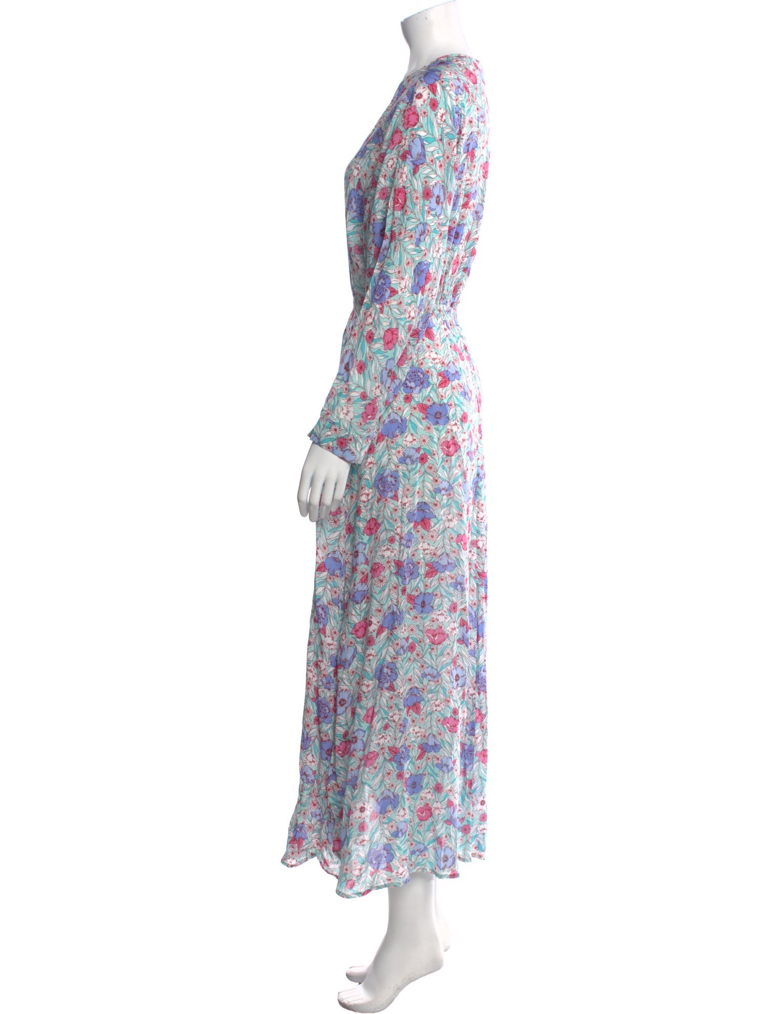 Poupette St Barth Floral Print Long Dress