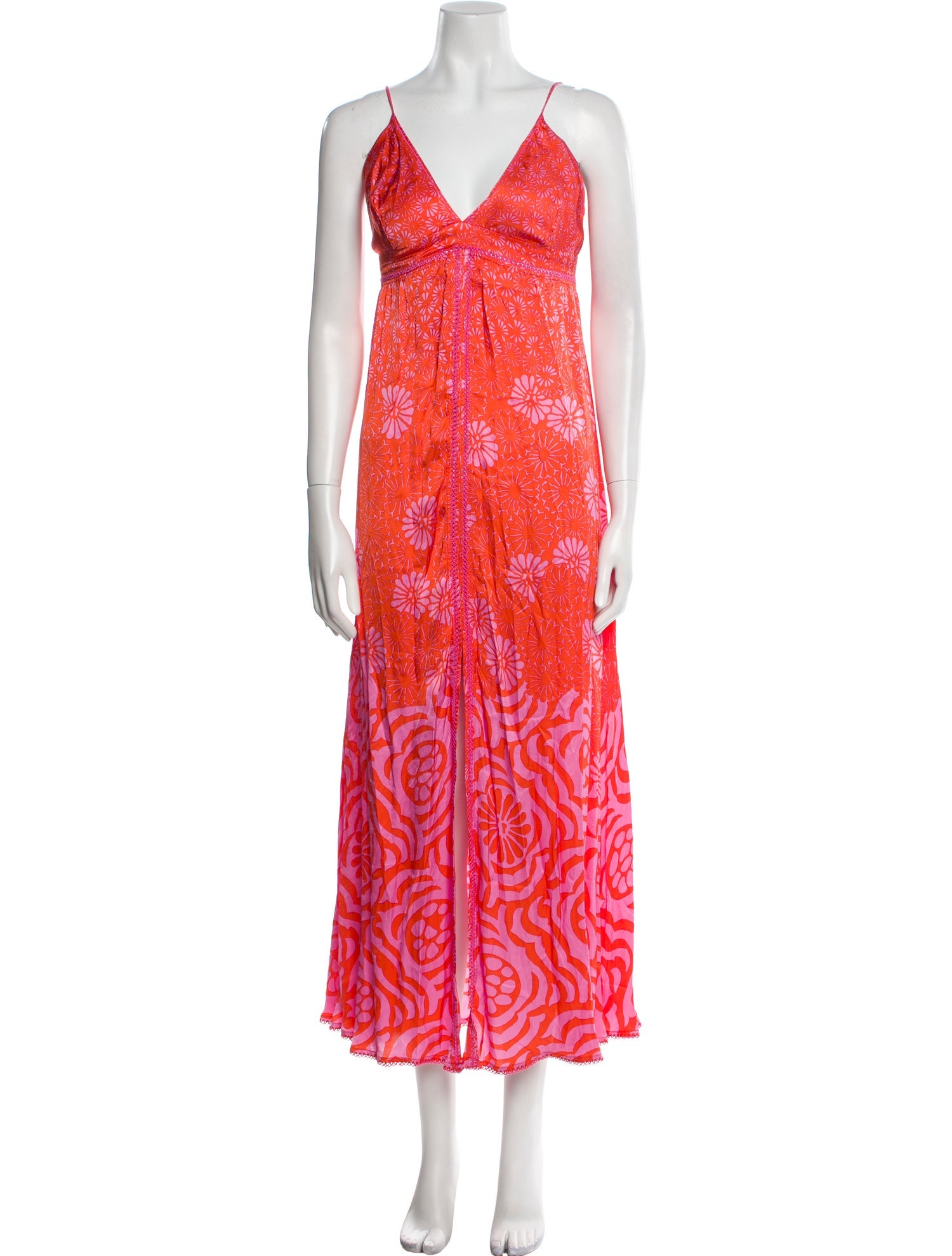 Poupette St Barth Printed Long Dress w/ Tags