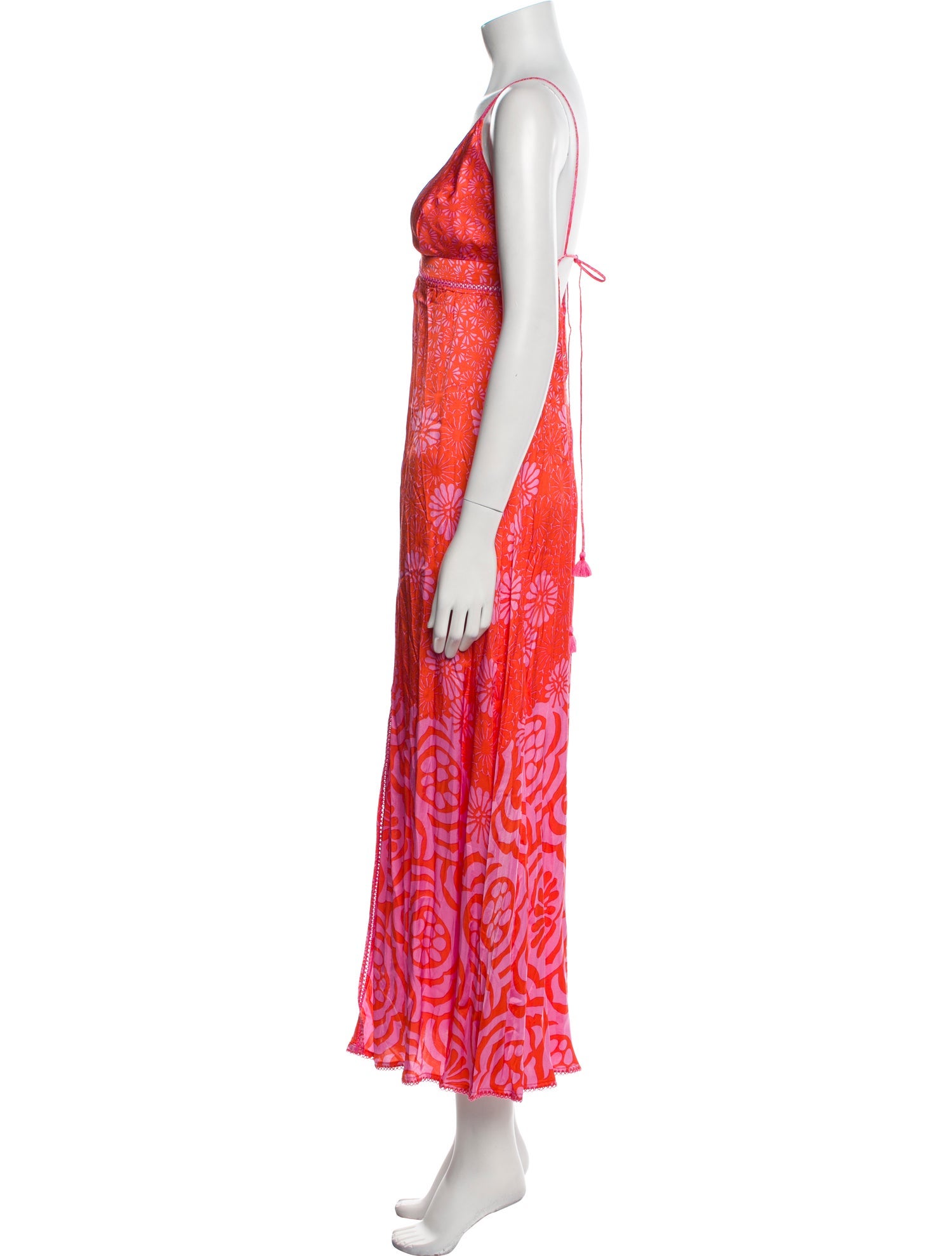 Poupette St Barth Printed Long Dress w/ Tags