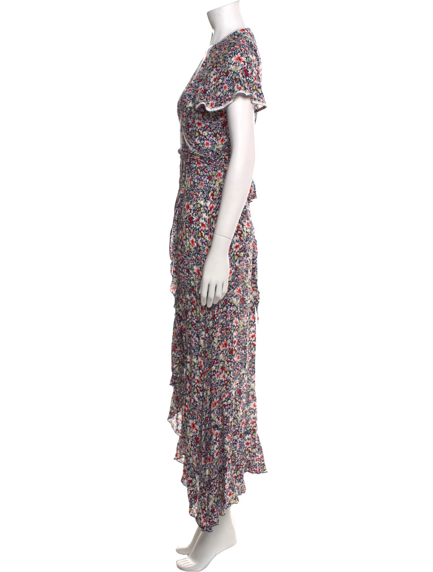 Poupette St Barth Floral Print Long Dress