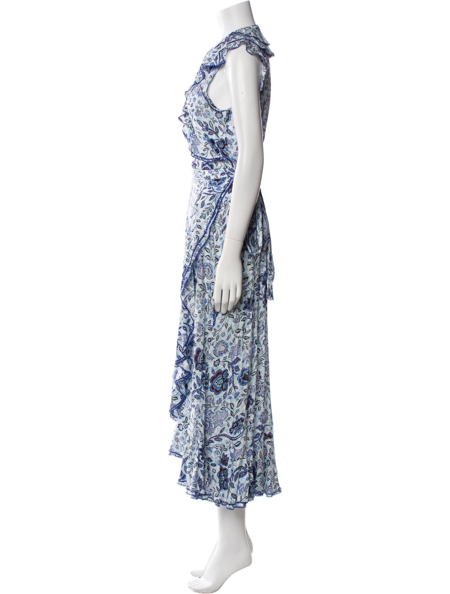 Poupette St Barth Floral Print Long Dress