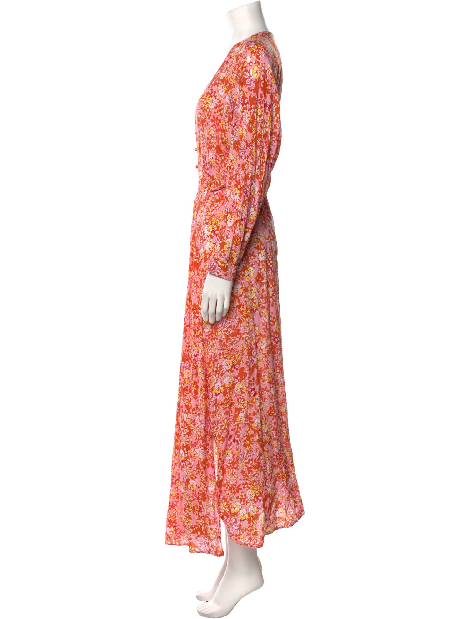 Poupette St Barth Floral Print Long Dress
