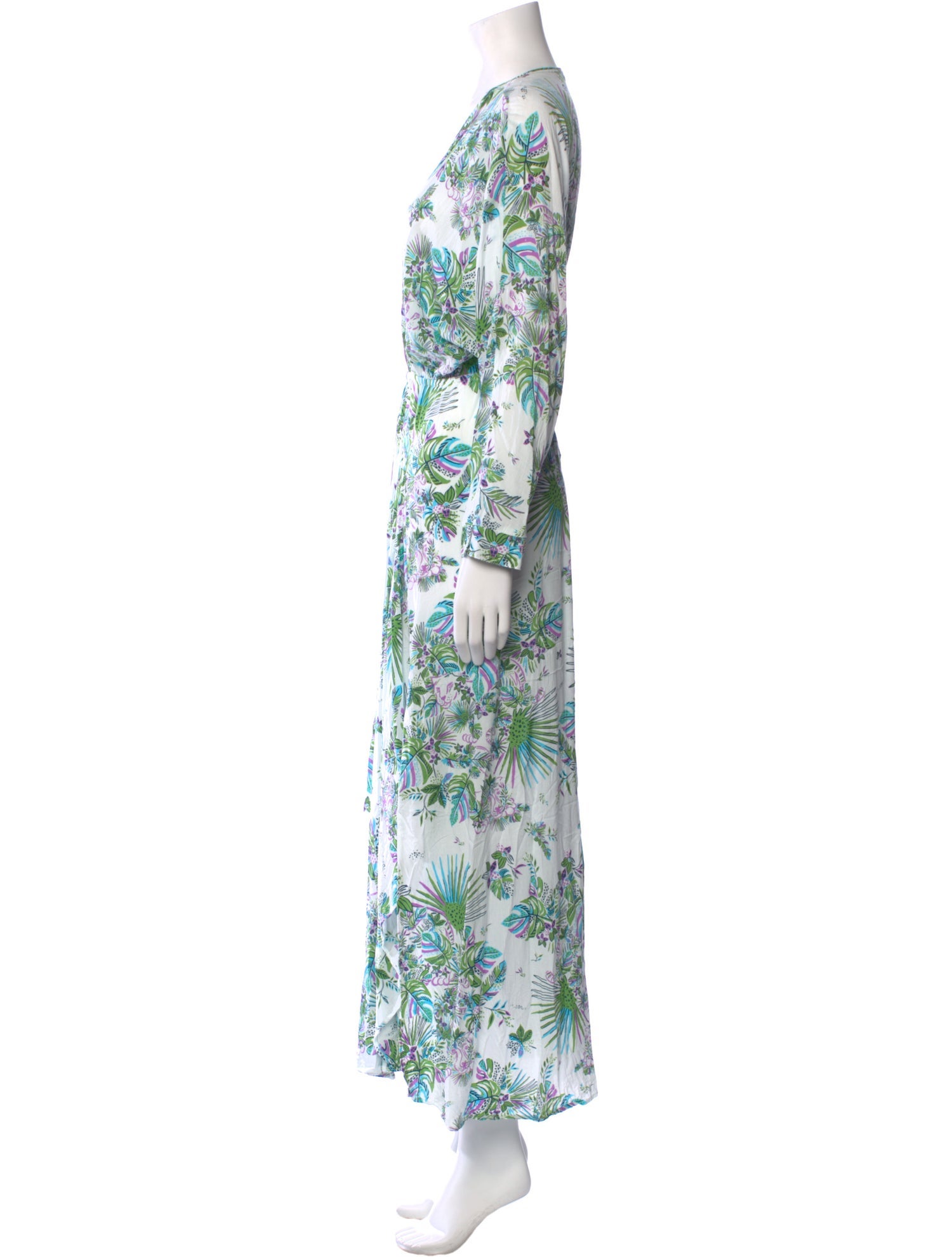 Poupette St Barth Floral Print Long Dress