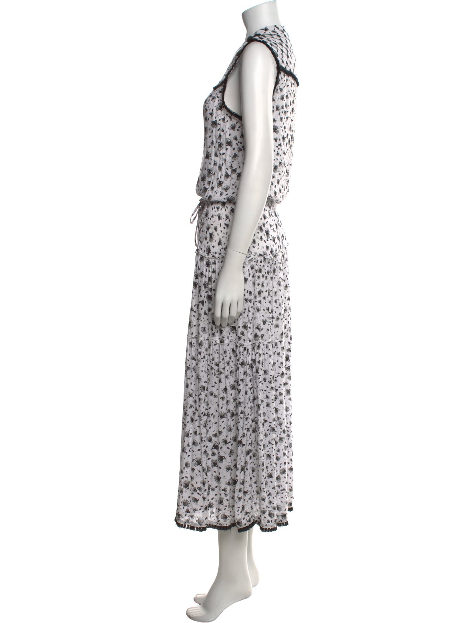 Poupette St Barth Printed Long Dress
