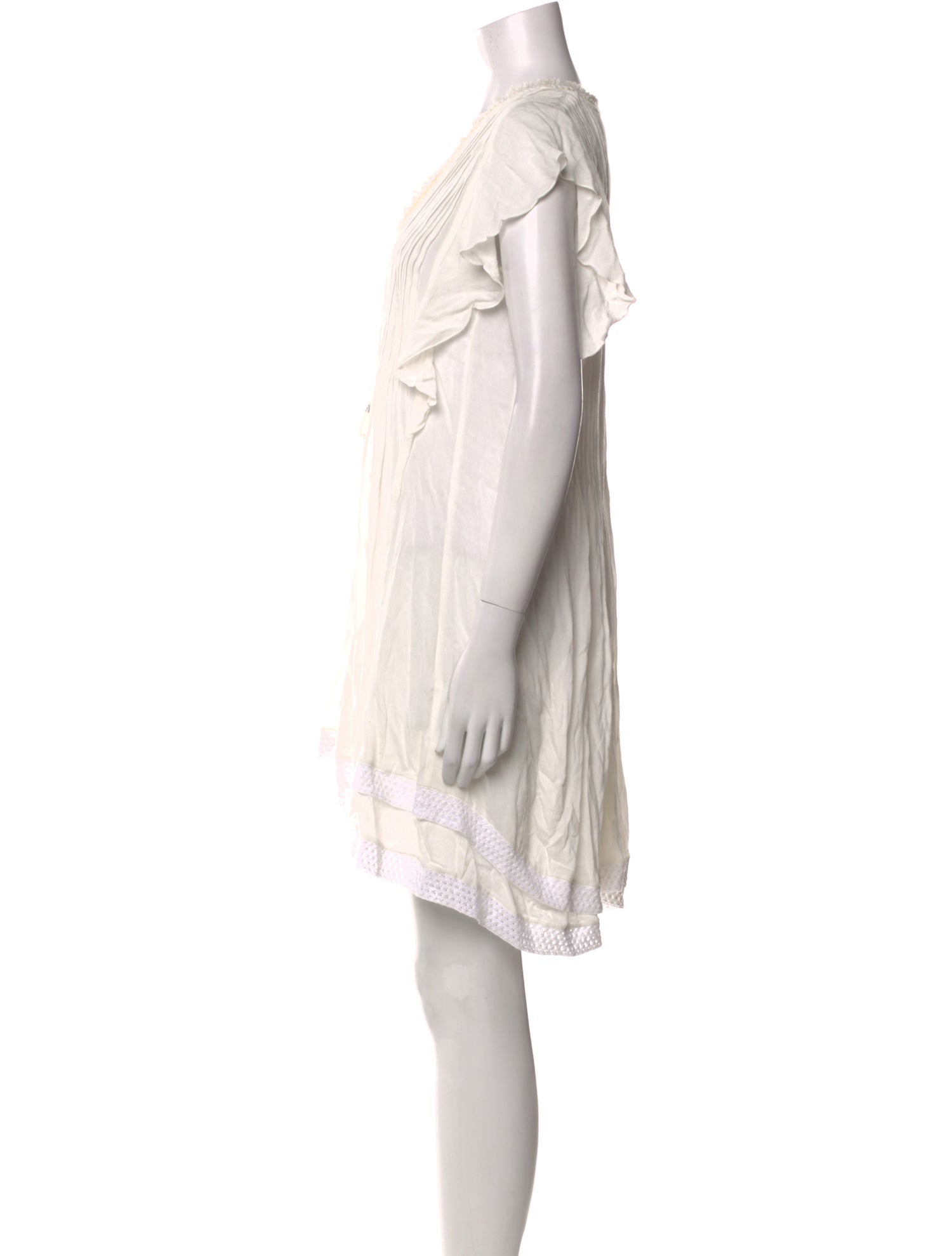 Poupette St Barth V-Neck Knee-Length Dress