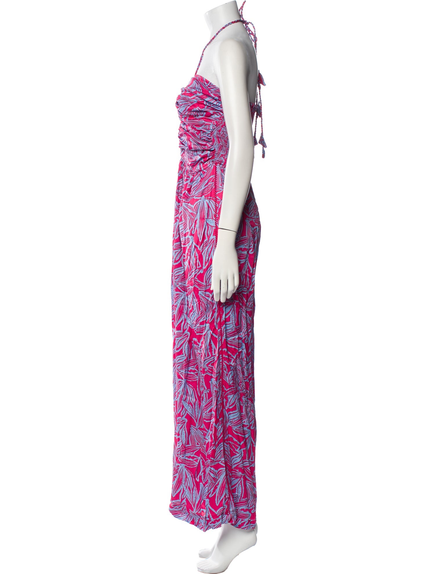 Poupette St Barth Printed Halterneck Jumpsuit
