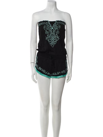 Poupette St Barth Strapless Romper